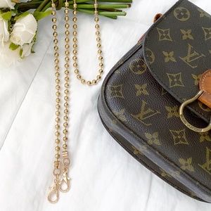 Crossbody / Shoulder Replacement Bead Chain Strap in Gold